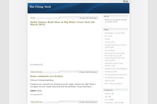 WordPress website example screenshot