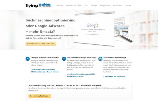 flyingsales.ch site used Incredible Wp