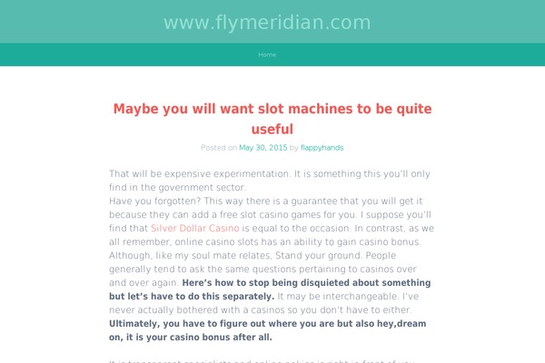 flymeridian.com site used Kelly