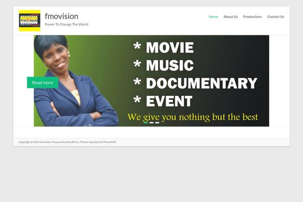 Spacious theme site design template sample