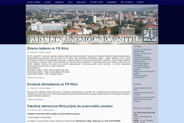 fnnitra.sk site used H3ospital