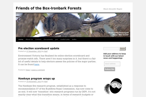 WordPress website example screenshot