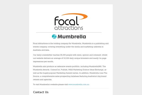 Focal theme site design template sample