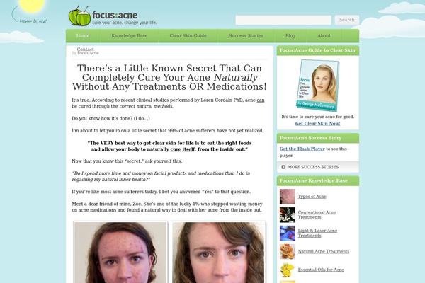 focusacne.com site used Acne