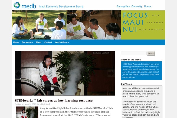 WordPress website example screenshot