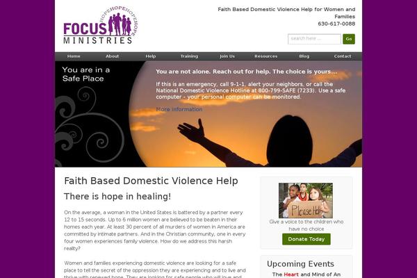focusministries1.org site used Custom-childtheme-master