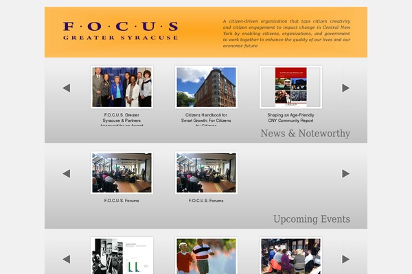 Focus theme site design template sample
