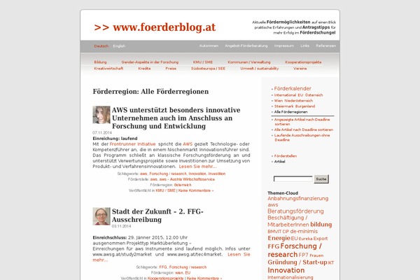 foerderblog.at site used Foerderblog