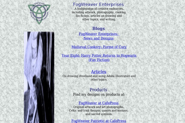 fogweaver.com site used Notepad Theme