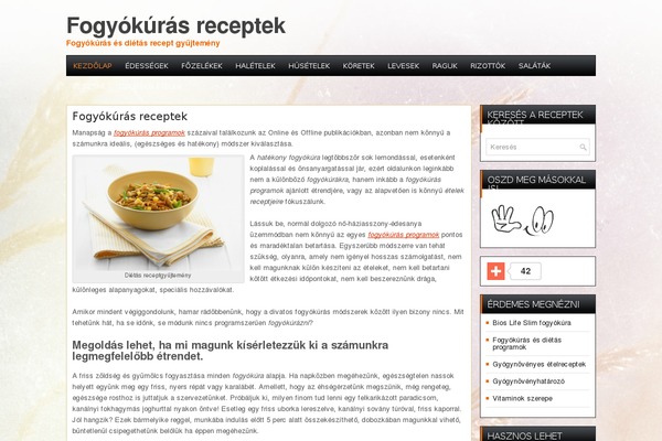 fogyokurasreceptek.hu site used Fogyokurasrecept