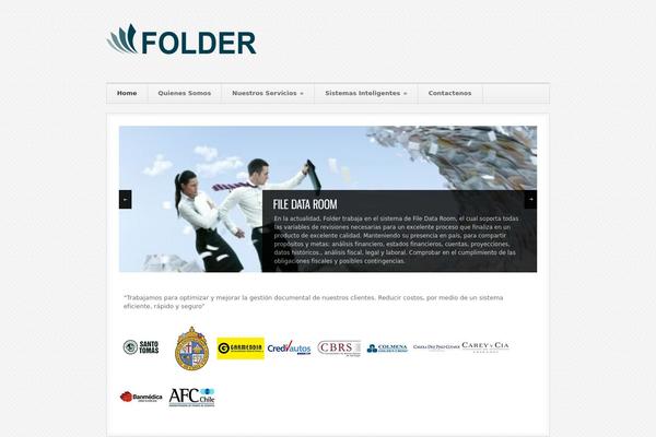 Folder theme site design template sample