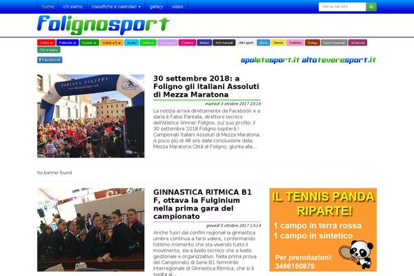 folignosport.it site used Wp-folignosport