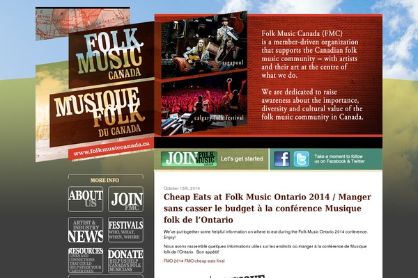 folkmusiccanada.ca site used Folk