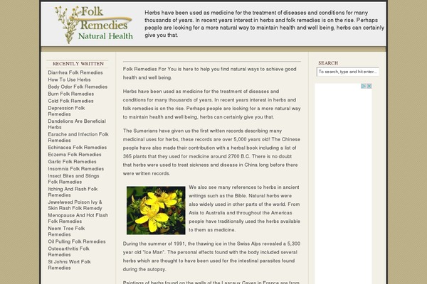 folkremediesforyou.com site used 3-column