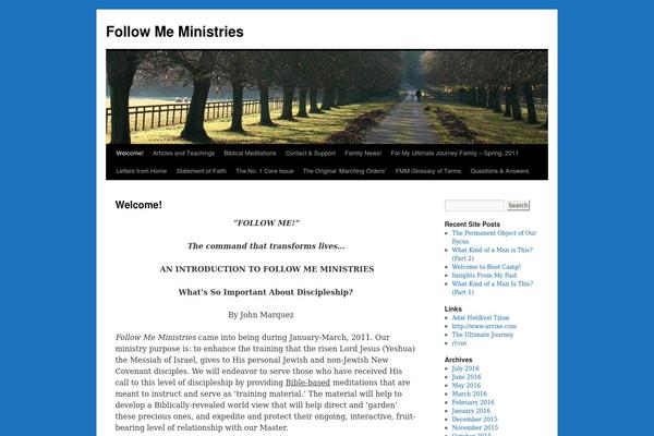 Twenty Ten theme site design template sample