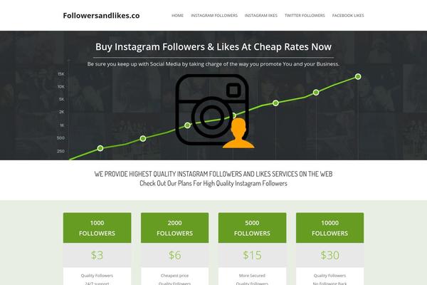 Total theme site design template sample