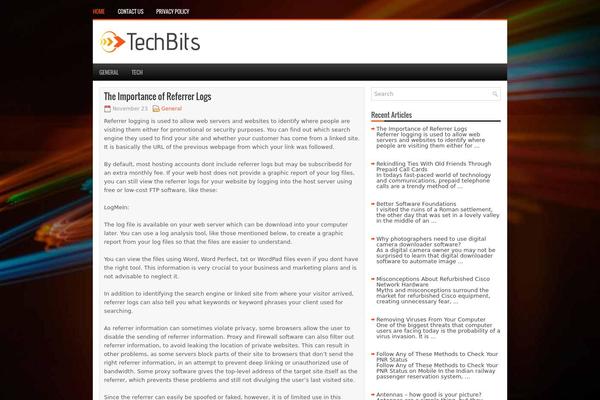 Techbits theme site design template sample