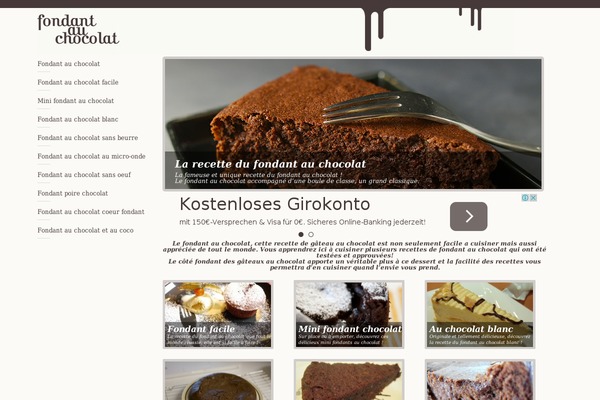 fondant-au-chocolat.biz site used Recette