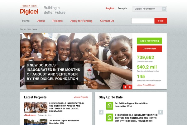 digicelfoundations theme websites examples