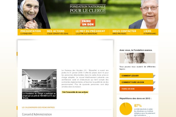 fondationduclerge.com site used Fnc