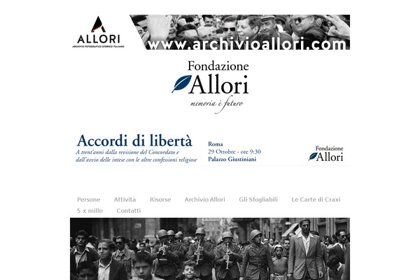 fondazioneallori.org site used Textural