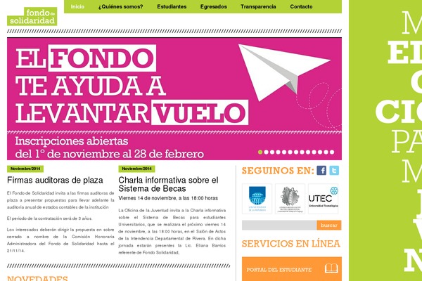 fondodesolidaridad.edu.uy site used Fondosolidaridad