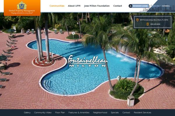 fontainebleaumilton.com site used United-property-management