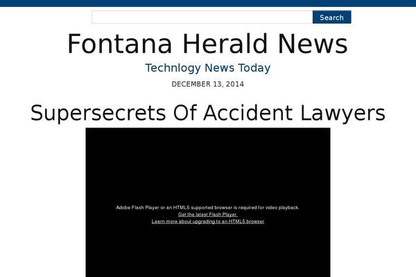 fontanaheraldnews.co site used NewsFrame