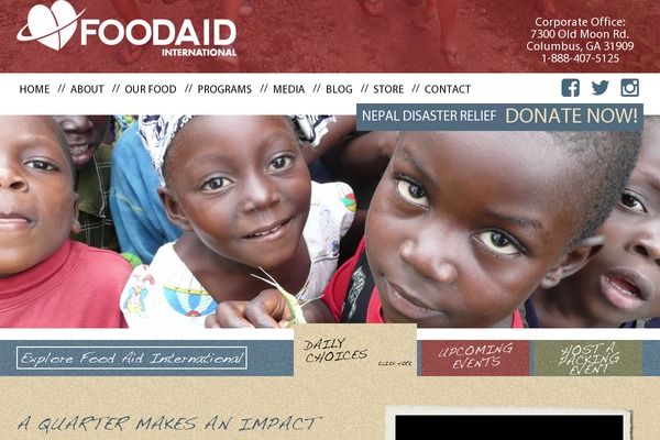 foodaid theme websites examples