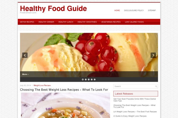 food-driven.com site used Tasting