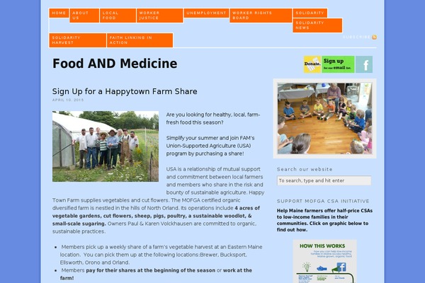 WordPress website example screenshot