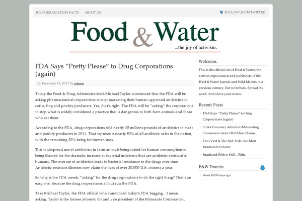 WordPress website example screenshot