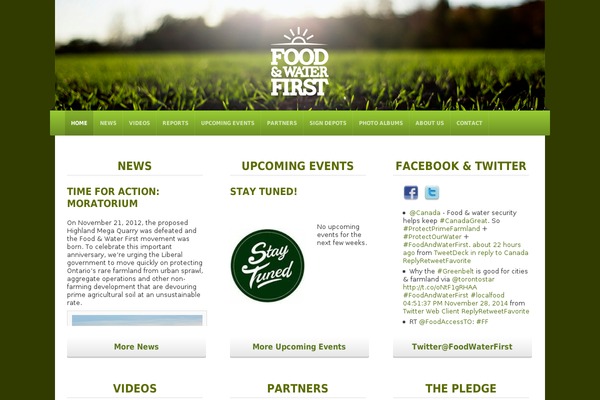 foodandwaterfirst.com site used Organic_nonprofit-child