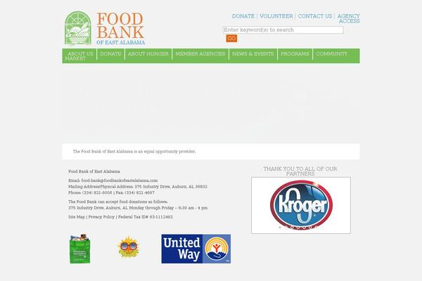 foodbankofeastalabama.com site used Foodbank2011