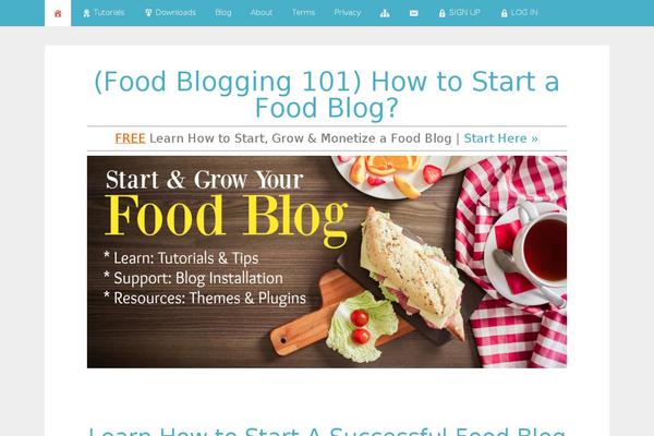 foodbloggingguide.com site used Xtramag