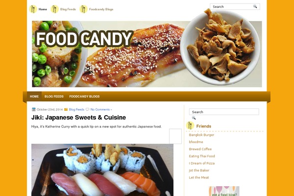 Myrecipe theme site design template sample