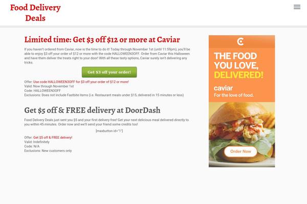 WordPress website example screenshot