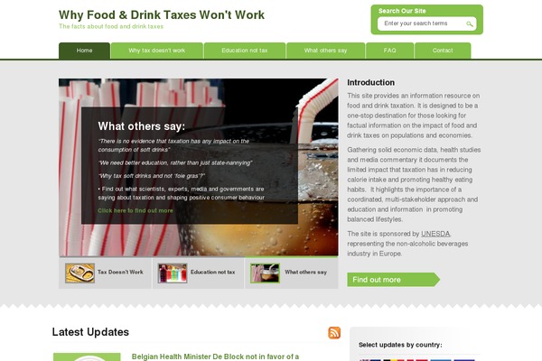 fooddrinktax.eu site used Blacksalt