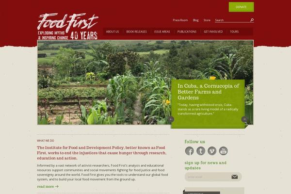 foodfirst.org site used Utah