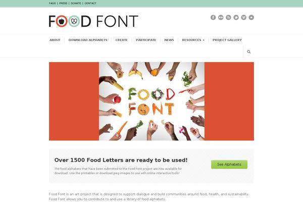 foodfont.com site used Modernize v3.1.7
