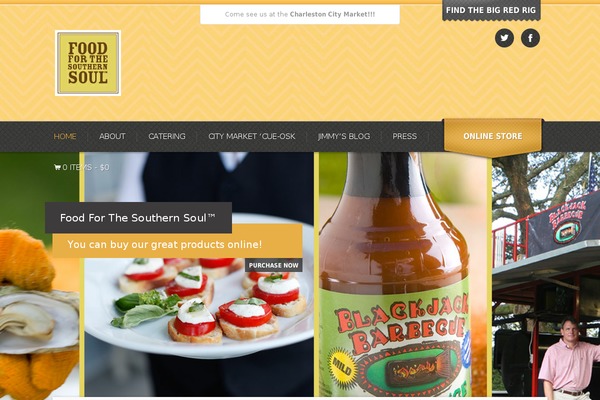 foodforthesouthernsoul.com site used Bistro-responsive_foodie_app-theme