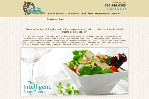 foodforthought theme websites examples