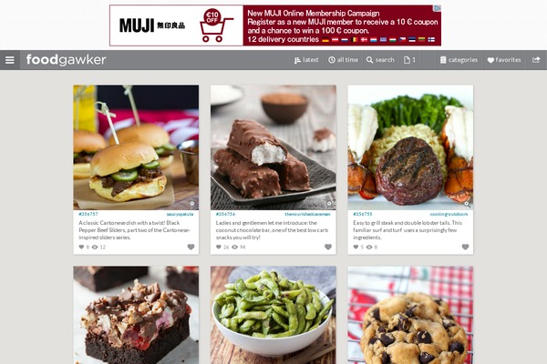 Foodgawker theme site design template sample