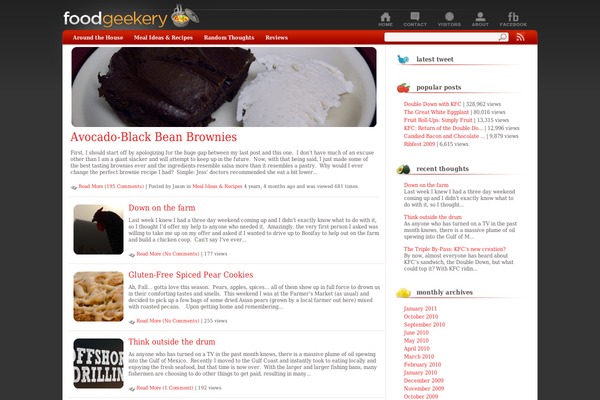 foodgeekery.com site used Studioblue2