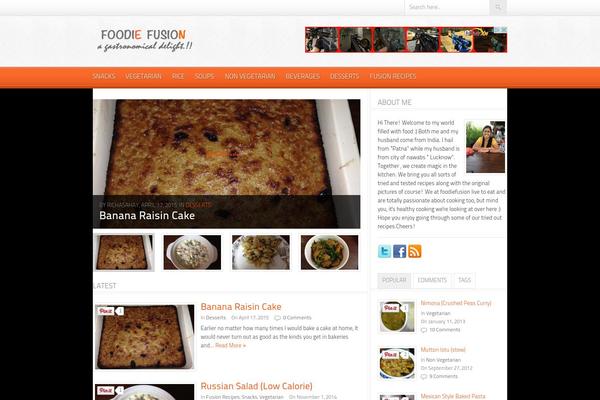 Foodpress theme site design template sample