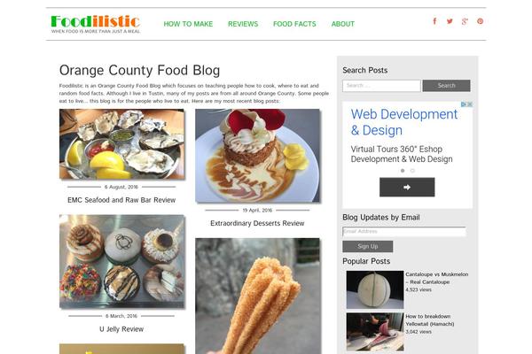 foodilistic.com site used Food Recipes
