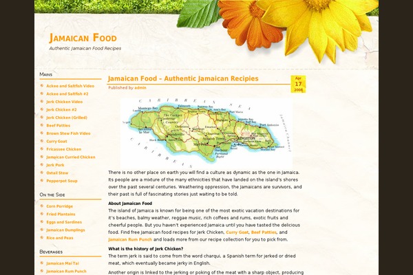 Flora Relief theme site design template sample