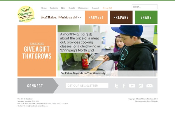 foodmattersmanitoba.ca site used Foodmatters