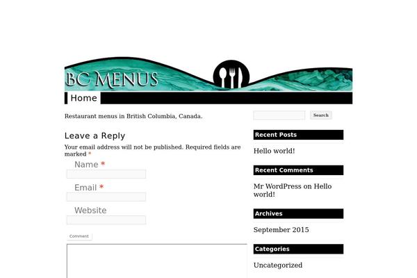 foodmenus.info site used Hospitality-allergens-portal
