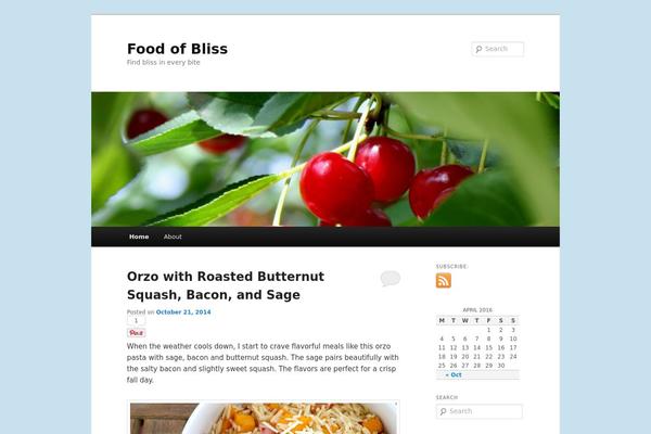 Twenty Eleven theme site design template sample
